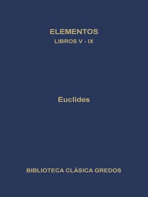 cover image of Elementos. Libros V-IX